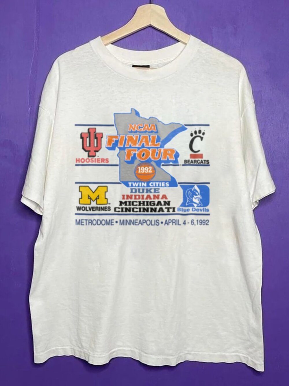 Final Four 1992 T USA March Madness College Basketball Duke Indian Unisex Shirt